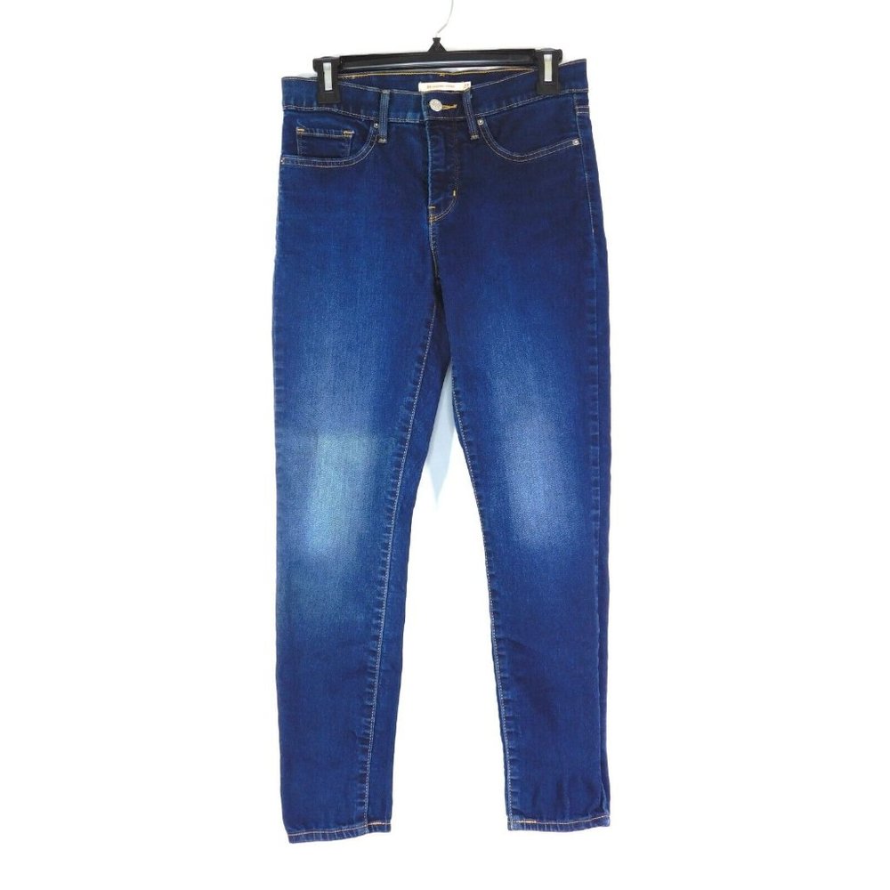 Levis Womens 311 Shaping Skinny Jeans Size 27 Mid Rise Dark Wash Stretch